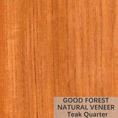 La corona naturale dell'impiallacciatura di legno naturale del tek ha tagliato la certificazione del FSC dell'impiallacciatura