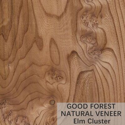 La corona di legno naturale dell'impiallacciatura dell'OLMO ha tagliato il grano per fornire il servizio su misura