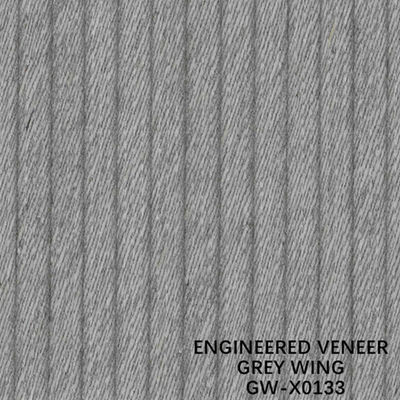 La decorazione 3100mm di iso ha costruito l'impiallacciatura di legno Wing Exotic Grain Grey Color insolito