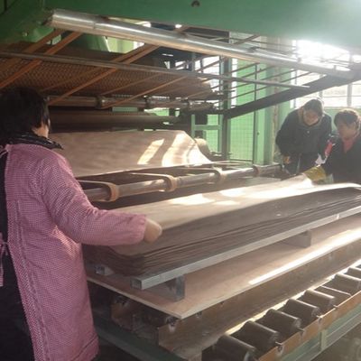 La corona artificiale bianca della quercia H8105C ha tagliato l'impiallacciatura di legno costruita 3100mm popolare per le porte
