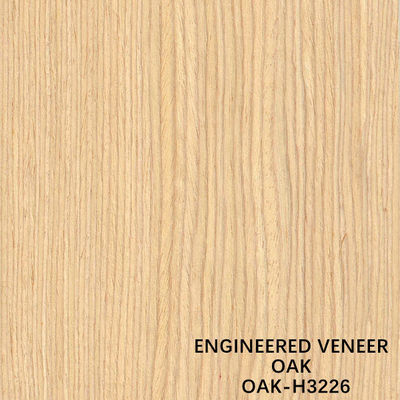 Impiallacciatura di legno artificiale di legno diritta del grano H3226 della quercia bianca della copia per il rivestimento murale Fsc