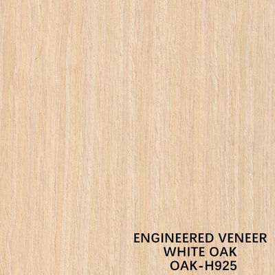 Impiallacciatura di legno H925 della mobilia ricomposta decorazione del grano diritto della quercia bianca