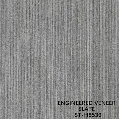 Dimensione scura costruita 3100mm di Grey Color For Decoration Lengthened del grano Fineline diritto della noce H8536 dell'impiallacciatura di legno dell'ardesia