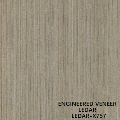 La fetta di legno costruita dell'impiallacciatura di Ledar ha tagliato il colore del grano diritto X757 Brown di tecniche per il produttore della Cina del rivestimento murale