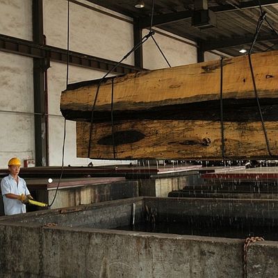 grado naturale AAA del grano diritto dell'impiallacciatura di legno dell'Africa Makore degli strumenti musicali di 0.5mm