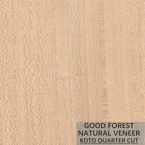 Impiallacciatura di legno naturale del KOTO del fiocco del grano popolare per il processo di tintura