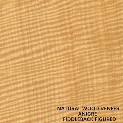 Gli strumenti musicali Africa Anegre hanno calcolato l'impiallacciatura Fiddle Back Grain di legno 0.5mm