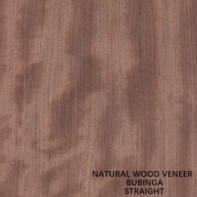 Diritto impiallacciatura naturale di legno di 0.5mm Africa Bubinga per mobilia/strumenti musicali