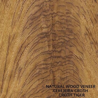 Grano naturale dell'America Cherry Crotch Veneer Specially Tiger per la decorazione dell'hotel