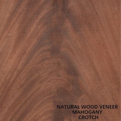 Il legno di mogano naturale posteriore tosato impiallaccia la biforcazione speciale di 0.5mm per la decorazione dell'hotel