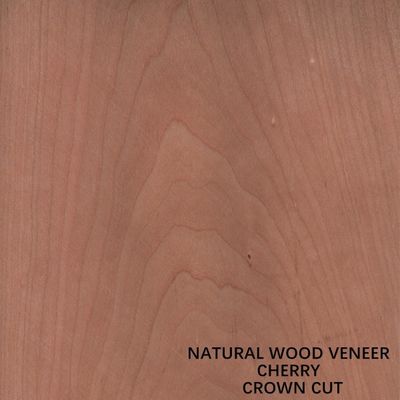 La corona tagliata piana ha tagliato Cherry Wood Veneer naturale 0.15-0.5mm per il pannello ed il fronte della mobilia