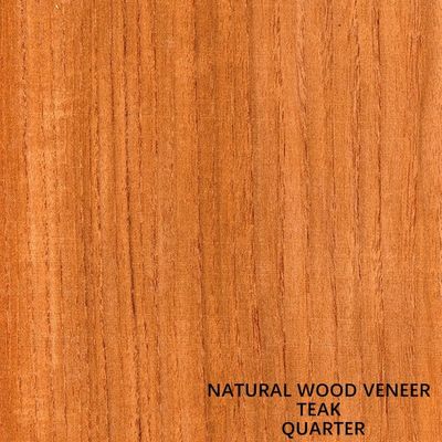 Il quarto naturale dell'impiallacciatura di legno del tek dell'hotel e della mobilia ha tagliato la struttura della radura del grano diritto