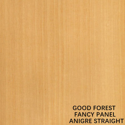 Spessore senza pittura di legno naturale del bordo 18mm del grano diritto di Anigre del foglio per impiallacciatura del compensato operato per mobilia