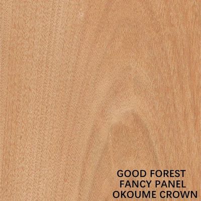 Il pannello operato affrontato E1/E0 di Okoume dell'impiallacciatura del grano di legno naturale della corona classifica il compensato 25mm che lo spessore per la porta Cina fa
