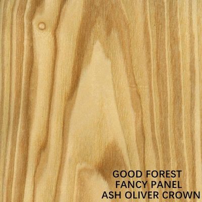 La dimensione standard del bordo del MDF di spessore naturale operato di Ash Oliver Wood Veneer Crown Grain 9mm/18mm può essere senza pittura