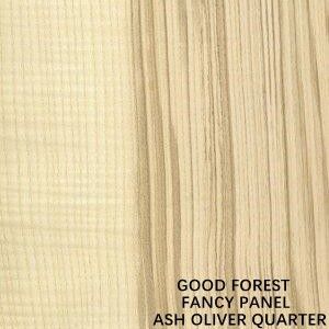 Fancy panel facciata di cenere naturale Oliver Quarter Cut Corretto Granello Lunghezza 2745mm Vernice libera per armadi e mobili