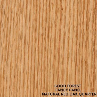 Il grano diritto naturale del Mdf/truciolato di immaginazione dell'impiallacciatura di legno di quercia rossa per il Governo riveste la lunghezza di pannelli di 2440/2745/3050mm