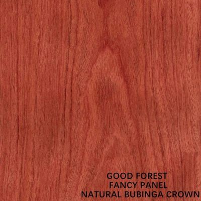 Impiallacciatura naturale 2440x1220mm di legno di Bubinga della corona del MDF di immaginazione della mobilia