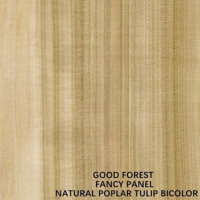 La porta interna ha affrontato Tulip Wood Veneer Straight Grain bicolore naturale 2440/2745mm