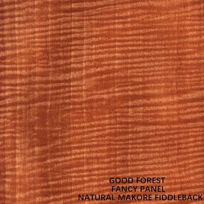 I pannelli del Governo hanno affrontato lo slittamento di legno naturale 2440x1220mm del grano di Fiddleback dell'impiallacciatura di Makore