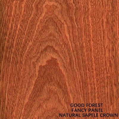 Grano di legno naturale 5/9/12/15/18/25/30mm della corona dell'impiallacciatura di Sapele del compensato operato