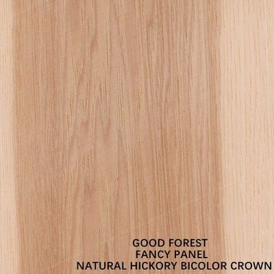 L'impiallacciatura del MDF basata grano bicolore operato della corona del hickory/pannello truciolare riveste 2440x1220mm di pannelli