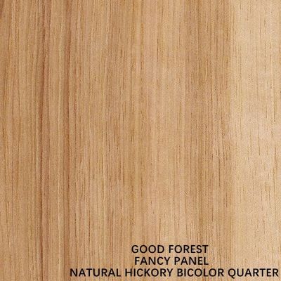 Il legno naturale affrontato del hickory impiallaccia il grano diritto bicolore speciale 2440/2745mm
