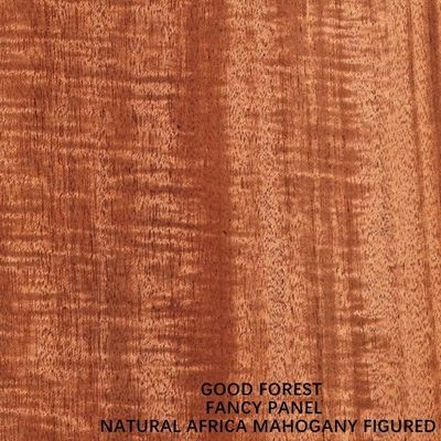 Impiallacciatura di legno di mogano naturale Pannello di compensato fantasia Mdf venatura figurata 2745 mm di lunghezza