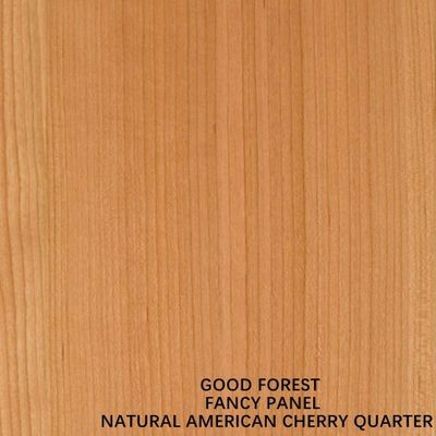 Impiallacciatura in legno di ciliegio con impiallacciatura in compensato fantasia tagliata a un quarto per lunghezza 2440/2745 mm verniciata liberamente per interni decorativi