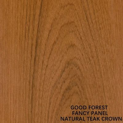Lunghezza del pannello basso 2440 2745mm della mobilia del pannello truciolare del Mdf del bordo del compensato operato dell'impiallacciatura di legno della corona del teck naturale