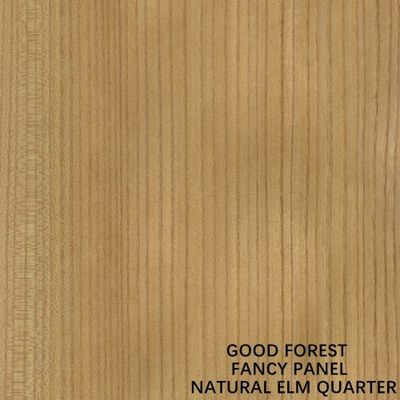 Pannelli decorativi a grana dritta impiallacciati in legno di olmo naturale con pannelli di particelle di MDF senza vernice per mobili