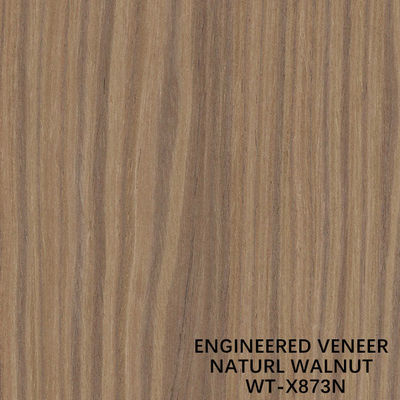 Impiallacciatura in legno ingegnerizzato Top A Noce naturale venatura Quarter Crown Lunghezza 2030/2500/2800/3050mm WT-X873N