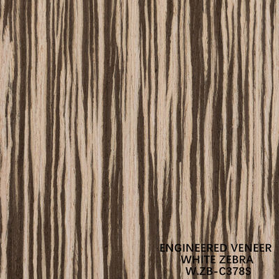2500mm Legno ingegneristico Veneer Zebra Bianco Grano Diretto Zb-378s Per Legno compensato di lusso