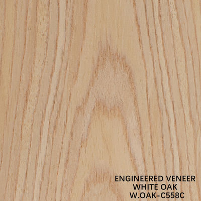Legno di quercia bianca ingegnerizzato a taglio piatto, rivestimento a corona 558C per decorazioni alberghiere