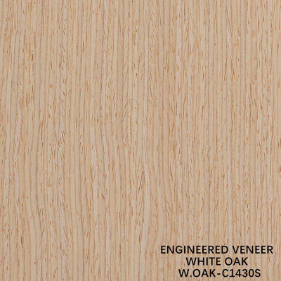 Legno di grano retto Veneer White Oak 1430S per porta 0,15-0,6 mm