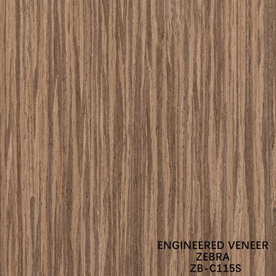 Pannello decorativo per interni in legno ricostituito Zebrato Naturale 2500mm ZB-114S / 115S