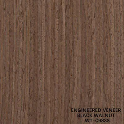Legno di noce ingegneristico, rivestimento a quattro tagli, grano verticale 942s/943s per porte interne