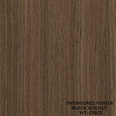 Legno di noce ingegnerizzato veneer Quarter Cut Vertical Grain WT-C942S / 943S / 983S / 992S Per porte interne