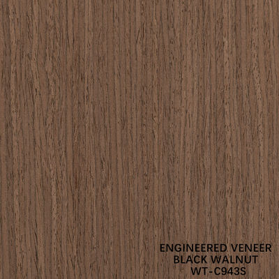 Legno di noce ingegneristico, rivestimento a quattro tagli, grano verticale 942s/943s per porte interne