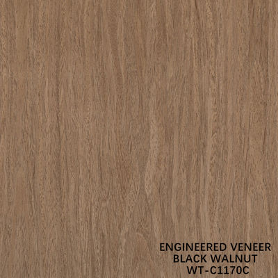 Legno ricostituito Veneer Noce Flat Cut Crown Grain 0.15-0.6mm Marrone Per Porta