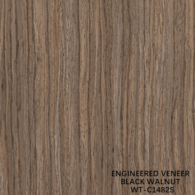 3100mm Dimensione allungata Legno di noce Veneer Quarter Cut Grano retto Per la pelle della porta