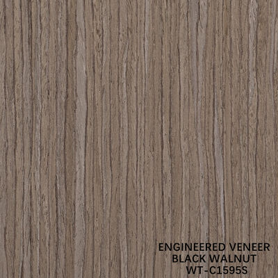 3100mm Dimensione allungata Legno di noce Veneer Quarter Cut Grano retto Per la pelle della porta