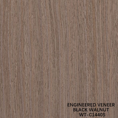 Veneer di legno di noce americano ricostituito 0.15-0.60mm Servizio personalizzato Quarter Cut Fine Line For Decoration