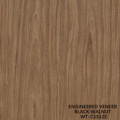 Legno naturale artificiale finitura crown cut noce standard dimensione 2500 * 640 per interni di cartone decorativo