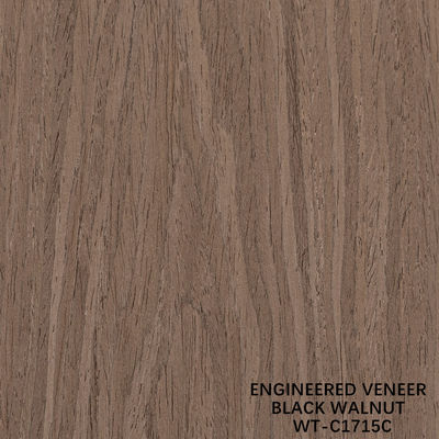 Legno naturale artificiale finitura crown cut noce standard dimensione 2500 * 640 per interni di cartone decorativo