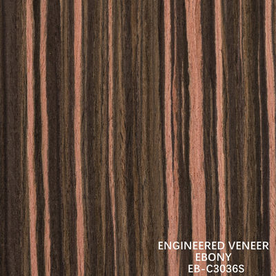 Legno di ebano artificiale, rivestimento a grano verticale, colore rosso 2200-3100 mm, lunghezza per decorazioni alberghiere