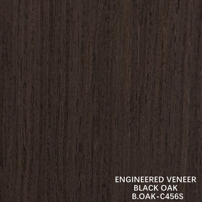Fabricato in legno di lusso Black Oak Straight Grain Slice Cut Splicing