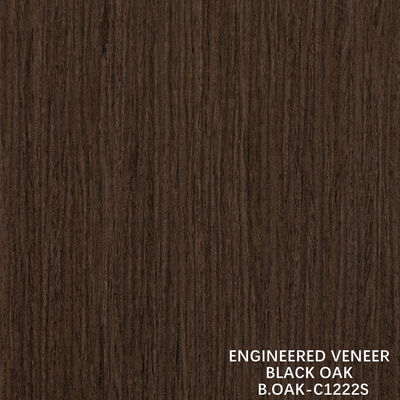 Fabricato in legno di lusso Black Oak Straight Grain Slice Cut Splicing