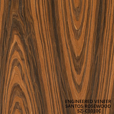 Impiallacciatura in legno di palissandro Santos laminato Corona Grana Spessore Personalizzabile 0,15-1,8 mm Per Frontali di Armadi SZ-254C / 1010C / 1325C
