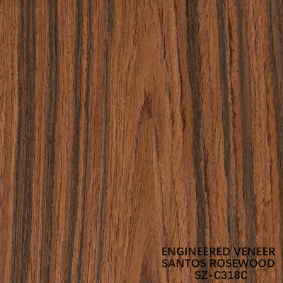 Ingegneria Santos Legno di rosa Veneer Standard Dimensione 2500 * 640mm Grado A Per Per Arredamento Interno Face Cina Fa